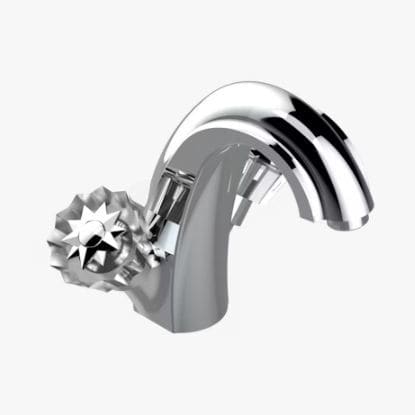 Einhebelmischer für Waschtisch - U6M-2155 - THG Paris - Aufsatz / Metall / Kristall