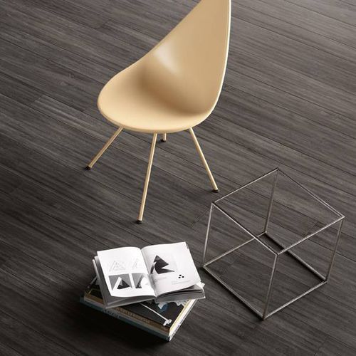 Parkettimitat-Fliesen - ESSENZE RARE EXTREME : ROVERE NERO - Fiandre - Feinsteinzeug / Relief / für den Innenraum