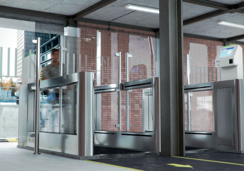 Speed Gate / Glas - SPEEDSTILE FL BIKE - GUNNEBO ENTRANCE CONTROL - Sicherheit / Aluminium
