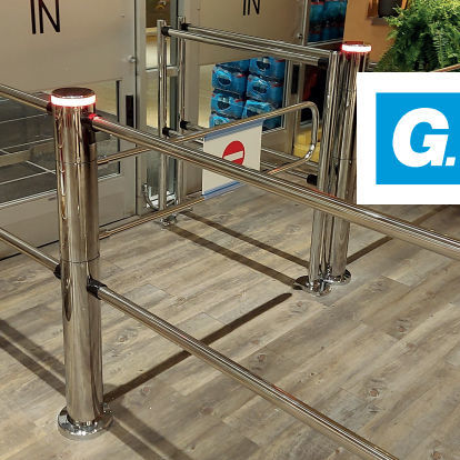 Metall-Gartentor - GUNNEBO ENTRANCE CONTROL - Stahlrahmen