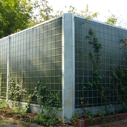 Lärmschutzwand mit modularen Platten - HERAS - Fertigbau / Metall / HDPE