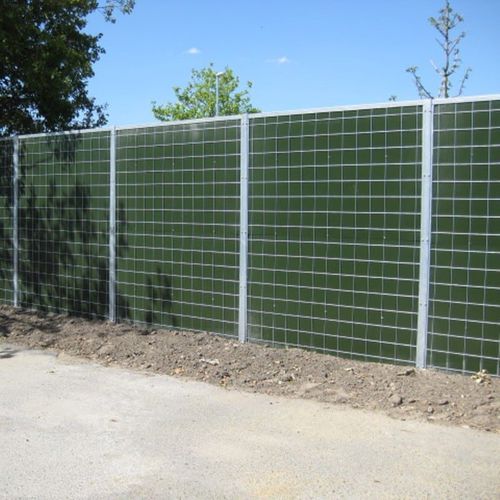 Lärmschutzwand mit modularen Platten - HA - HERAS - Metall / HDPE / Mineralwolle