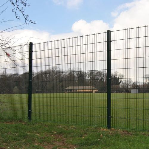 Zaun / geschweißter Maschendraht - PALLAS XTRA - HERAS - für öffentliche Bereiche / Industrie / Stahl