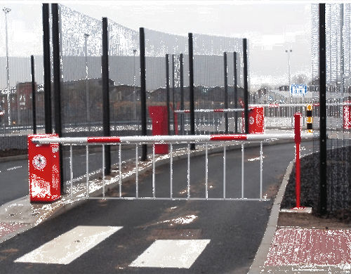 Zutrittsabsperrung - BROUGHTON 402 - HERAS - Hebe / Metall / für Straße