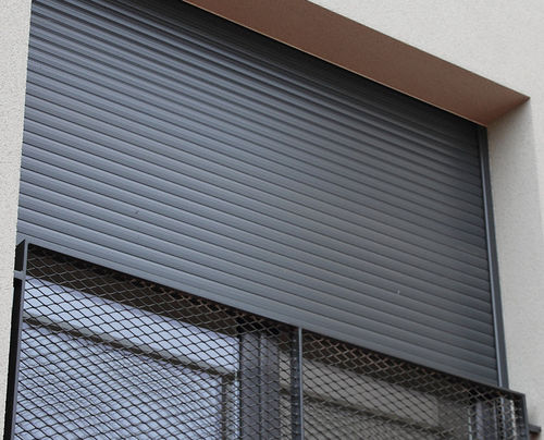 Rollladen - OPTIBLOC - HUET - Aluminium / lackiert / Tür