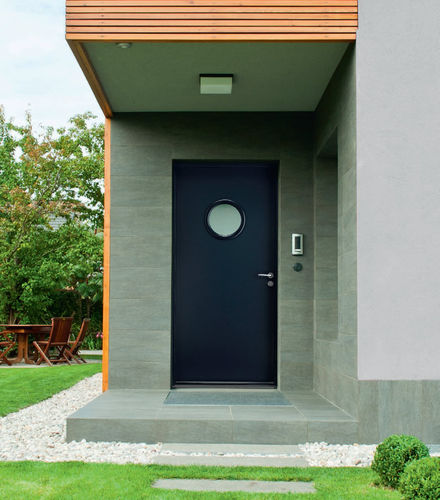 Eingangstür - ÉLISE - HUET - Stahl / einflügelig / modern