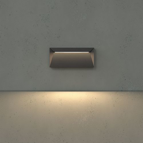 Moderne Wandleuchte - USEPARTOUT SUPERFLAT - ING. CASTALDI ILLUMINAZIONE - für Außenbereich / Technopolymer / rechteckig