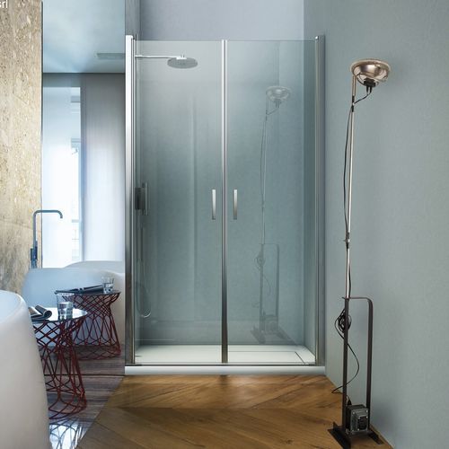 Glas-Duschkabine - LINEA : LB - VISMARAVETRO - mit Flügeltür / für Nischen / Transparentglas
