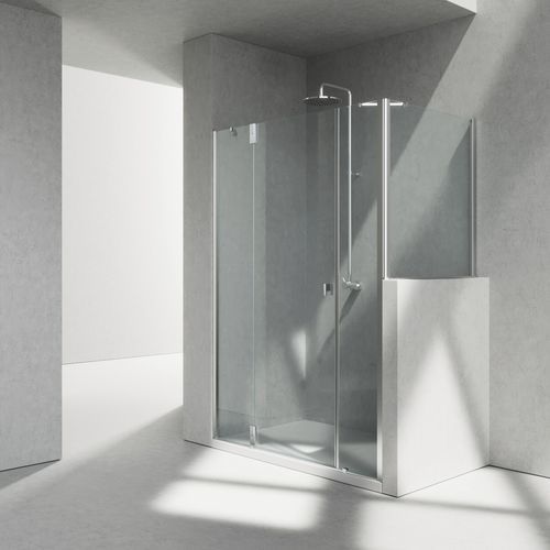 Hartglasduschkabine - SUPERSINTESI : XP + XM - VISMARAVETRO - Aluminium / anodisiertes Aluminium / poliertes Aluminium