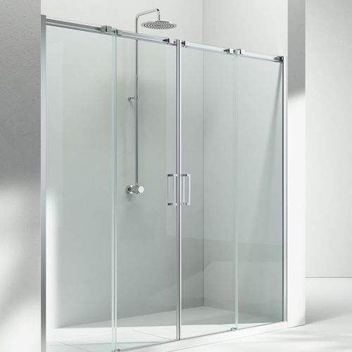 Glas-Duschkabine - GLISS : D4 - VISMARAVETRO - Aluminiumguss / mit Schiebetür / für Nischen