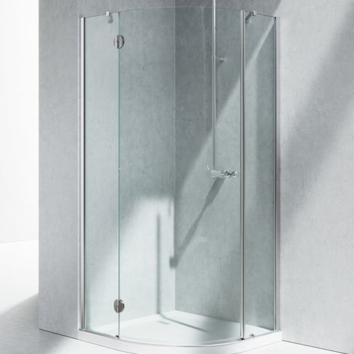 Glas-Duschkabine - SINTESI : SX - VISMARAVETRO - mit Flügeltür / für Eckeinbau / für Privatgebrauch
