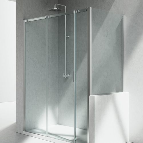 Glas-Duschkabine - SERIE 8000 : C3+CP - VISMARAVETRO - mit Schiebetür / für Eckeinbau / für Privatgebrauch
