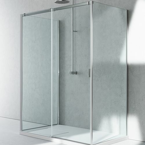 Glas-Duschkabine - SERIE 8000 : CF+CQ+CG - VISMARAVETRO - mit Schiebetür / rechteckig / für Privatgebrauch