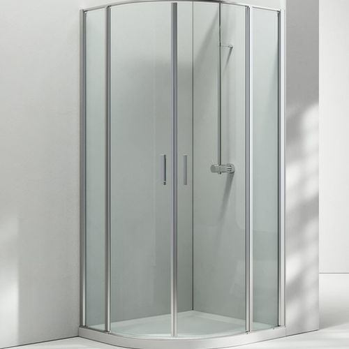 Glas-Duschkabine - LINEA : LTX 90 - VISMARAVETRO - mit Pendeltür / gebogen / für Privatgebrauch