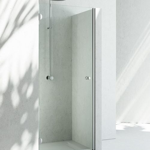 Glas-Duschkabine - SINTESI : SL  - VISMARAVETRO - mit Pendeltür / für Nischen / Transparentglas