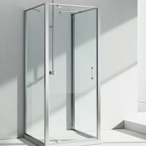 Glas-Duschkabine - JUNIOR : GF+GA+GF  - VISMARAVETRO - mit Pendeltür / rechteckig / Transparentglas