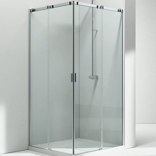 Glas-Duschkabine - SERIE 8000 : CA+CA  - VISMARAVETRO - Aluminium / mit Schiebetür / für Eckeinbau
