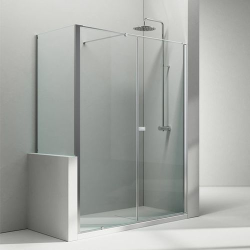 Glas-Duschkabine - K2+KP - VISMARAVETRO - mit Pendeltür / stationär / rechteckig