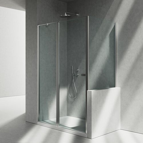 Glas-Duschkabine - KZ+KP - VISMARAVETRO - Aluminium / mit Pendeltür / stationär