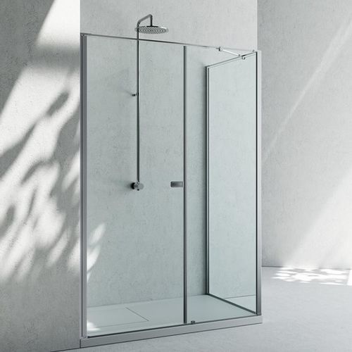 Glas-Duschkabine - K2+KC - VISMARAVETRO - Aluminium / mit Pendeltür / stationär