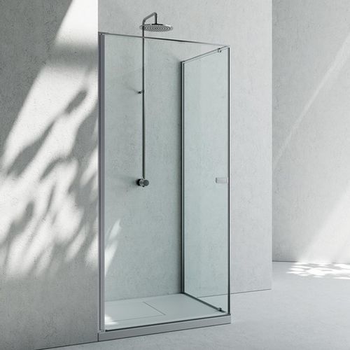 Glas-Duschkabine - KA+KF - VISMARAVETRO - Aluminium / mit Pendeltür / stationär
