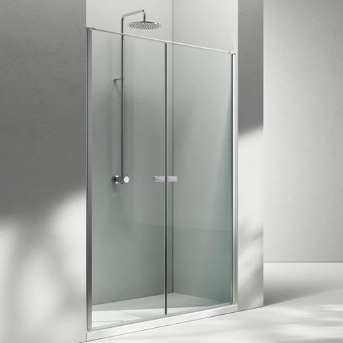 Glas-Duschkabine - KB  - VISMARAVETRO - Aluminium / mit Flügeltür / für Nischen