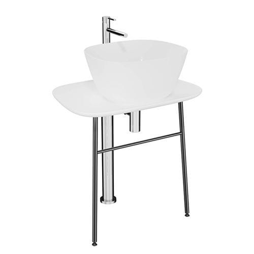 Freistehender Waschtisch-Unterschrank - PLURAL - VitrA - Keramik / Edelstahl / modern