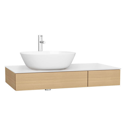 Wandhängender Waschtisch-Unterschrank - ORIGIN - VitrA - Eiche / modern / ohne Tür