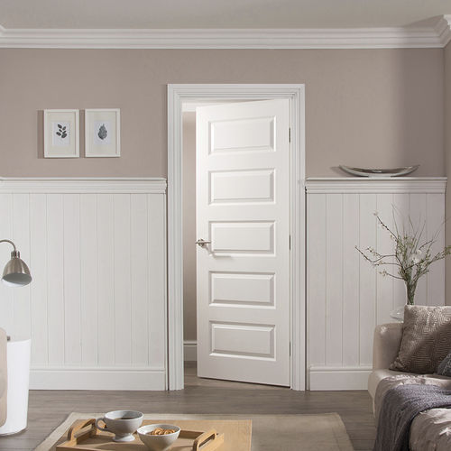 Tür für Innenbereich - ROCKPORT : 5 PANEL - JELD-WEN - MDF / einflügelig / ohne Verglasung
