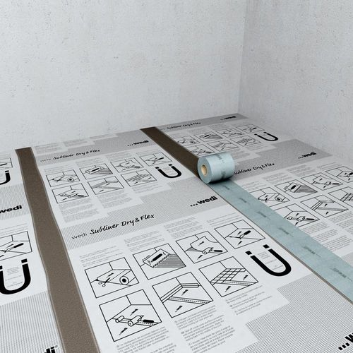 Sicherheits-Abdichtungsbahn - SUBLINER - wedi GmbH - isolierend / für Wand / für Fußboden