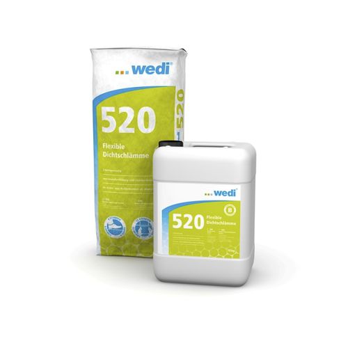 Dichtungsmörtel - 520 - wedi GmbH - für Feuchträume / für Zement / Pulver