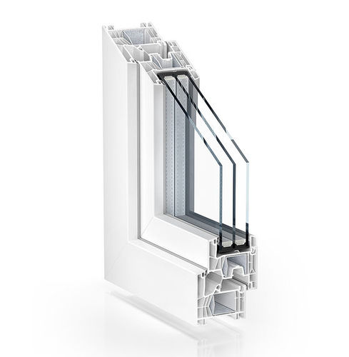 PVC-Fensterprofil - 76 CENTRE SEAL STANDARD - KÖMMERLING - PVC-U / Sicherheit / recycelbar