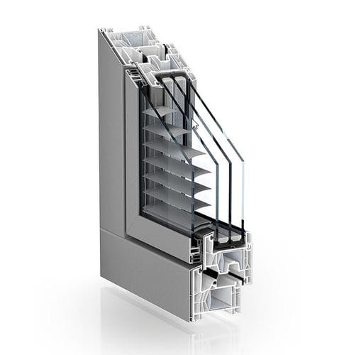 Aluminium-Fensterprofil - 76 CENTRE SEAL ADDON - KÖMMERLING - PVC / PVC-U / Akustik