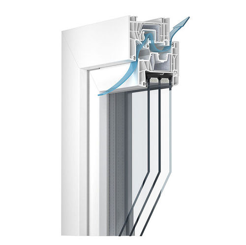 PVC-Fensterprofil - 76 CENTRE SEAL CLIMATEC 76 - KÖMMERLING - Akustik / wärmeisoliert / Sicherheit