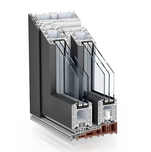 Aluminium-Schiebesystem - PREMIDOOR 88 ALUCLIP - KÖMMERLING - Tür / Glastüren