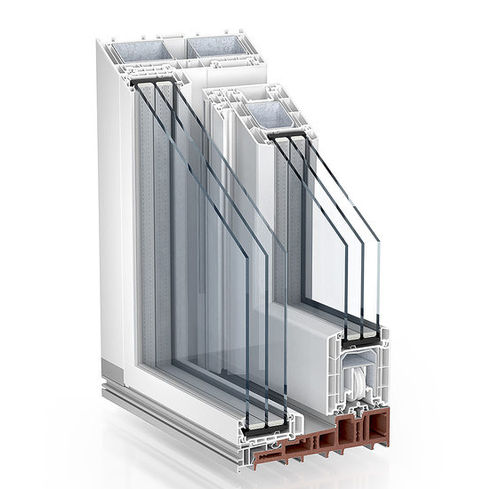 Tür zur Außenaufstellung - PREMIDOOR 88 LUX  - KÖMMERLING - Aluminium / Schiebe / stationär