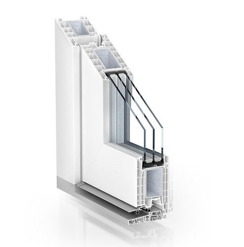 Stahl-Türprofil - 76 RESIDENTIAL DOOR INWARD OPENING - KÖMMERLING - PVC / Thermoplast / Sicherheit