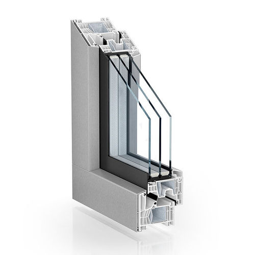 Aluminium-Fensterprofil - 76 CENTRE SEAL SYSTEM ALUCLIP ZERO - KÖMMERLING - PVC / PVC-U / wärmeisoliert