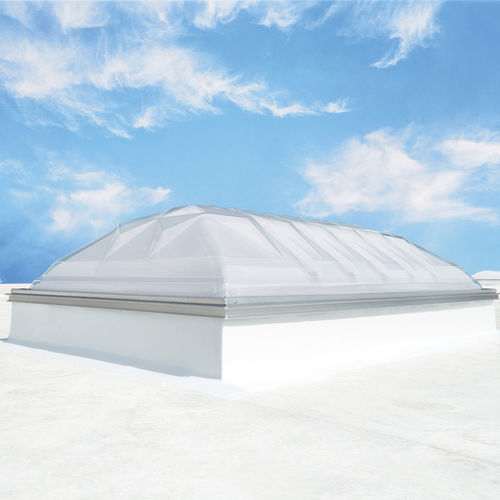 Glaslichtkuppel - DYNAMIC  - VELUX - Acryl / gebogen / für Dachterrasse