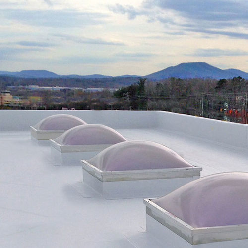 Aluminium-Lichtkuppel - ECOSKY SERIES - VELUX - Polycarbonat / Acryl / für Dachterrasse