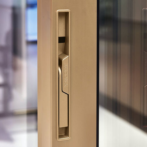 Unsichtbarer Stoßgriff - WICONA - für Schiebefenster / Aluminium / modern