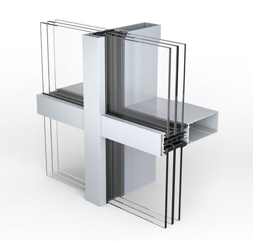 Riegel-Riegel-Vorhangfassade - WICTEC 50 NG TT - WICONA - freitragende Struktur / aus Aluminium und Glas / hochwiderstandsfähig