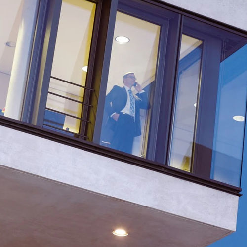 Kugelsicheres Fenster - WICLINE EVO 65/75  - WICONA - Aluminium / Flügel / Dreh-Kipp