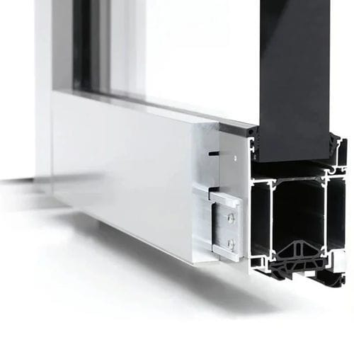Kugelsichere Tür - WICSTYLE EVO 65/75  - WICONA - Eingang / Aluminium / einflügelig
