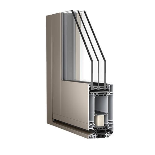Eingangstür - WICSTYLE 75 NG  - WICONA - Aluminium / einflügelig / modern