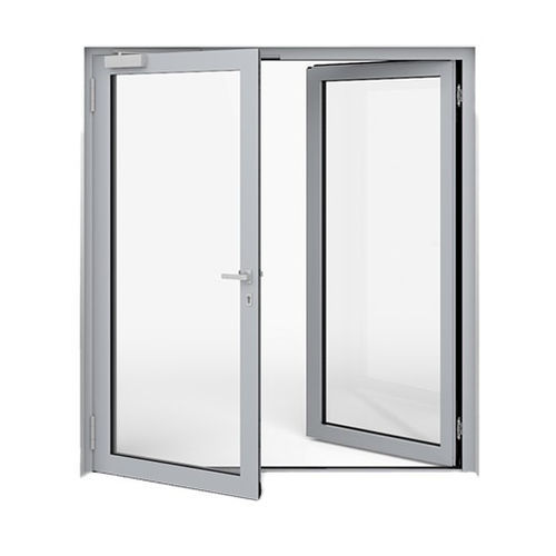 Tür mit umgekehrter Öffnung - WICSTYLE 65 NG  - WICONA - Eingang / Aluminium / einflügelig