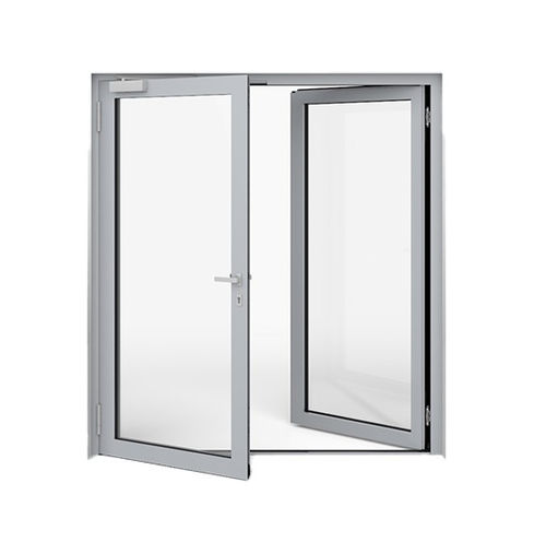 Tür mit umgekehrter Öffnung - WICSTYLE 75 NG  - WICONA - Eingang / Aluminium / einflügelig