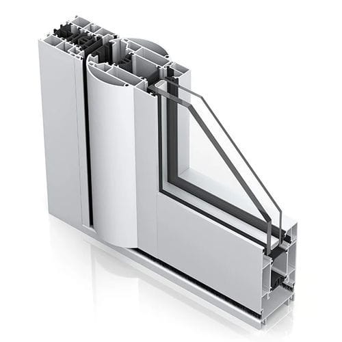 Flügeltüren-Tür - WICSTYLE 65 NG  - WICONA - Eingang / Aluminium / einflügelig