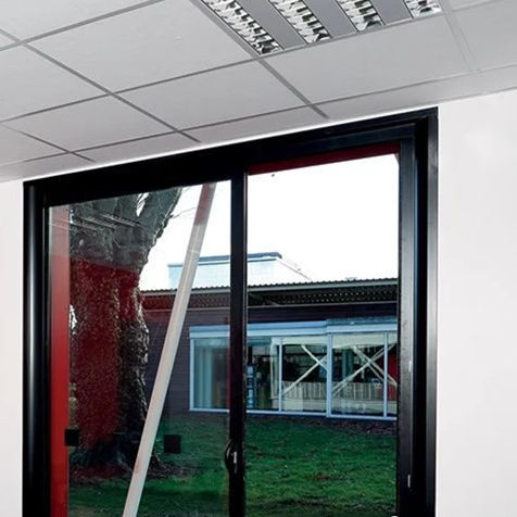 Glasschiebetür - WICSLIDE 65  - WICONA - Einbaukasten / Aluminium / Aluminiumstruktur