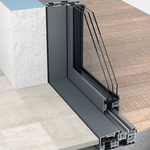 Glasschiebetür - WICSLIDE 150PS - WICONA - Aluminium / Aluminiumstruktur / mit Doppelverglasung